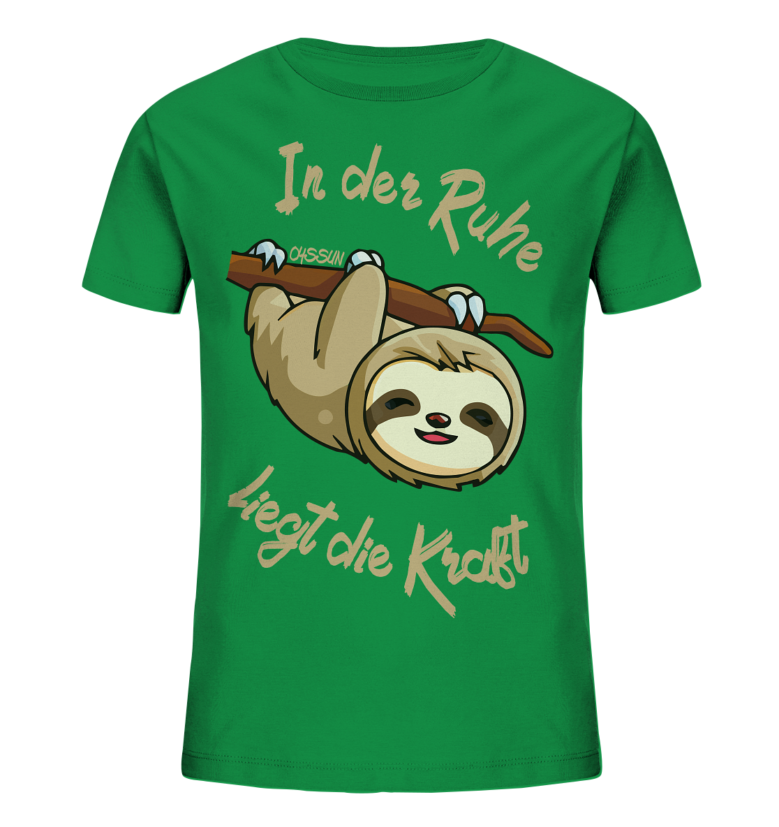 Faultier - In der Ruhe liegt die Kraft - Kids Organic Shirt