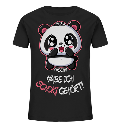 Schokipanda - Did I hear chocolate? - Kids Organic Shirt