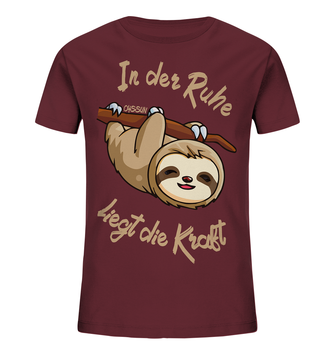 Faultier - In der Ruhe liegt die Kraft - Kids Organic Shirt