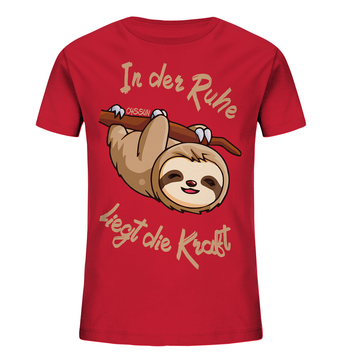 Faultier - In der Ruhe liegt die Kraft - Kids Organic Shirt