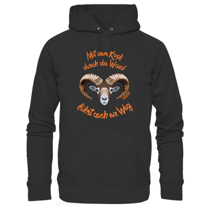 Mit dem Kopf durch die Wand - Führt auch ein Weg - Kids Premium Hoodie - Oyssun