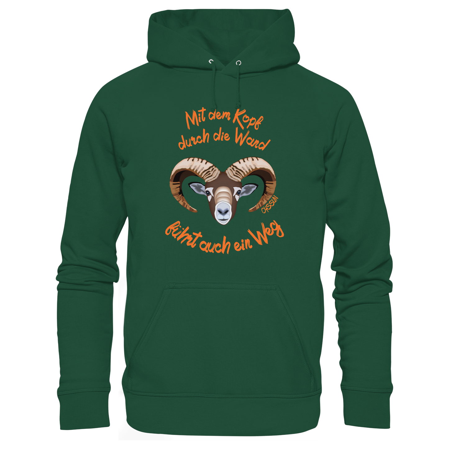 Mit dem Kopf durch die Wand - Führt auch ein Weg - Kids Premium Hoodie - Oyssun