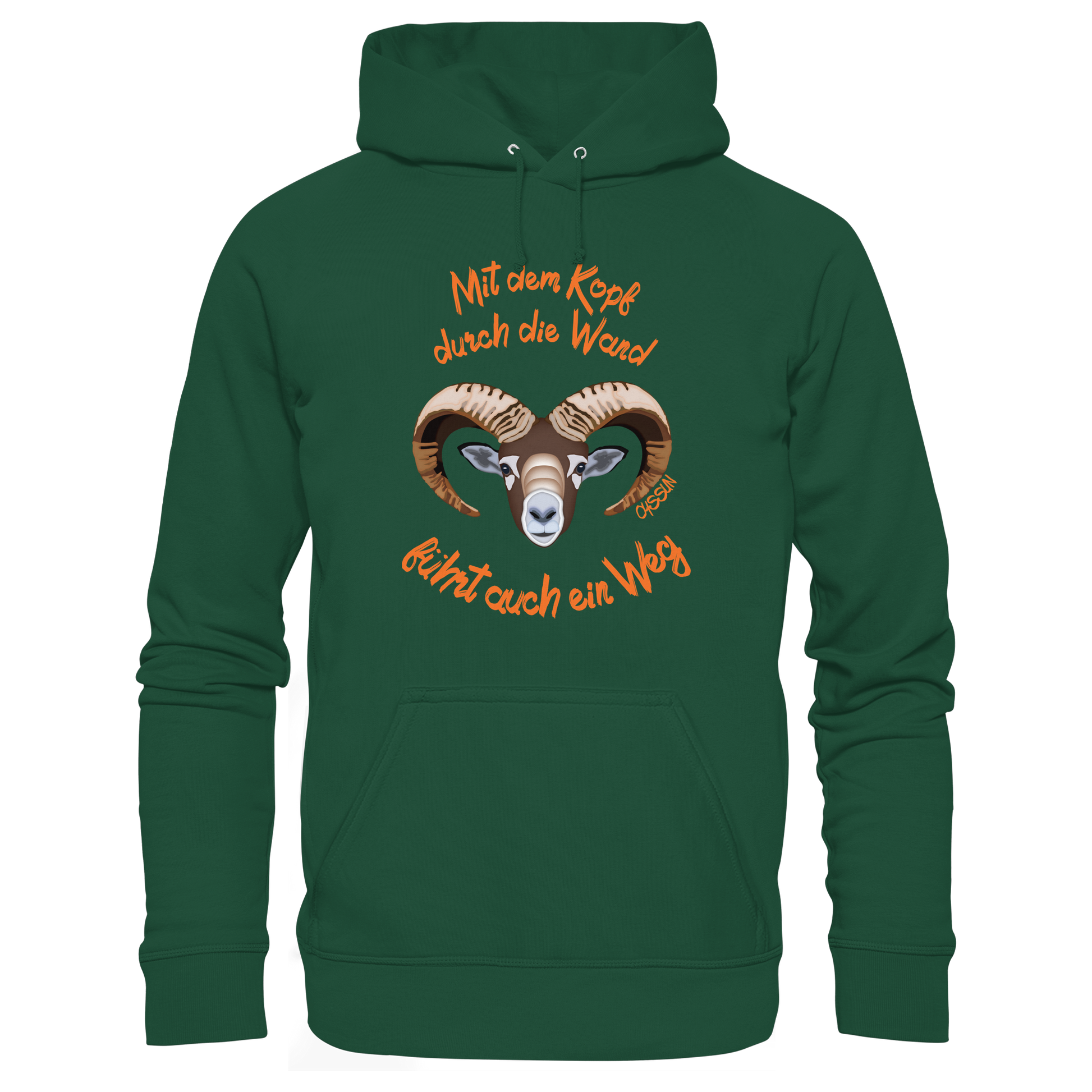 Mit dem Kopf durch die Wand - Führt auch ein Weg - Kids Premium Hoodie - Oyssun