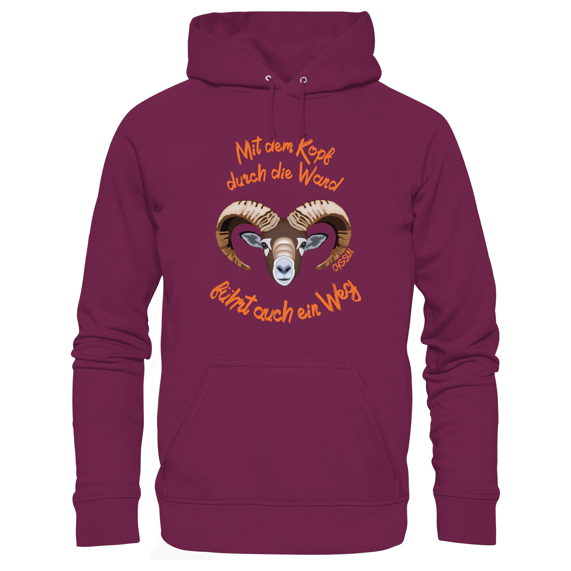 Mit dem Kopf durch die Wand - Führt auch ein Weg - Kids Premium Hoodie - Oyssun