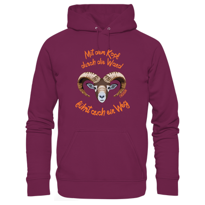 Mit dem Kopf durch die Wand - Führt auch ein Weg - Kids Premium Hoodie - Oyssun