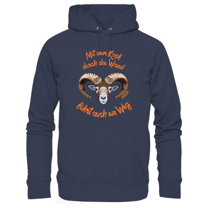 Mit dem Kopf durch die Wand - Führt auch ein Weg - Kids Premium Hoodie - Oyssun