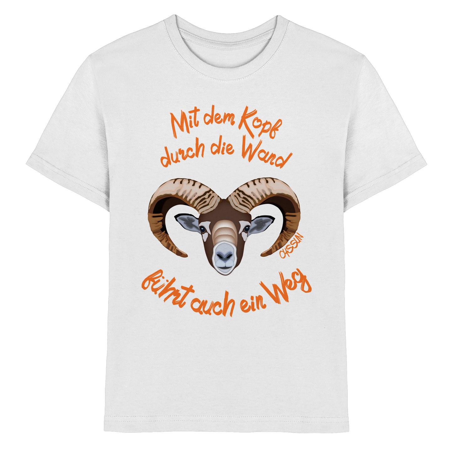 Mit dem Kopf durch die Wand - Führt auch ein Weg - Kids Premium Shirt - Oyssun