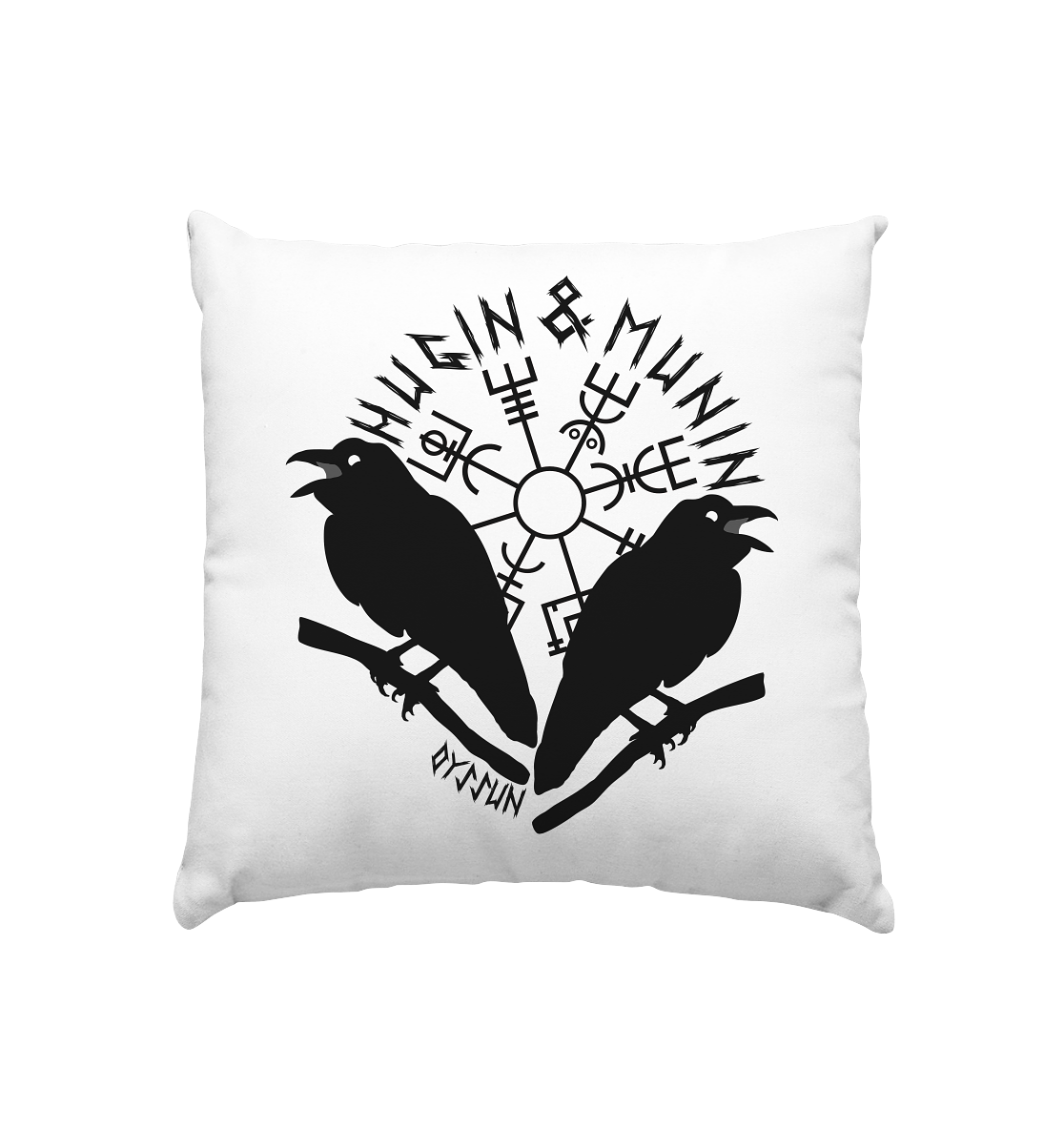 Hugin and Munin - Cushion 40x40cm