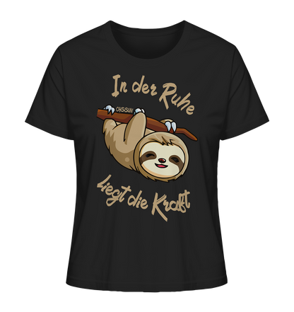 Sloth - There is strength in calmness - Ladies Organic Shirt 