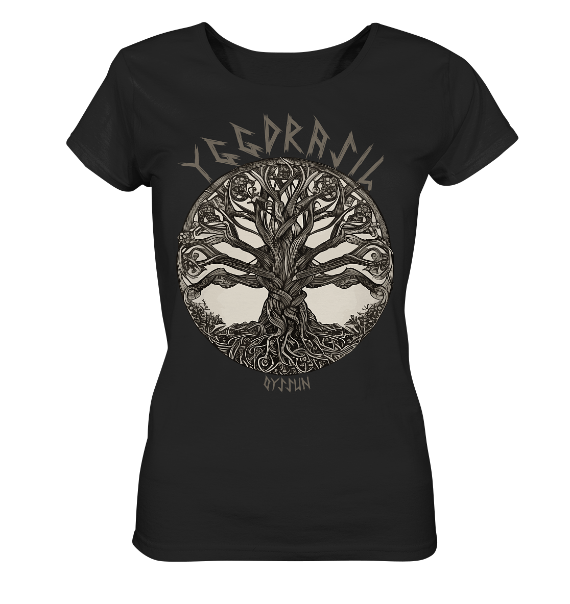 Yggdrasil - the world tree - Ladies Organic Shirt 