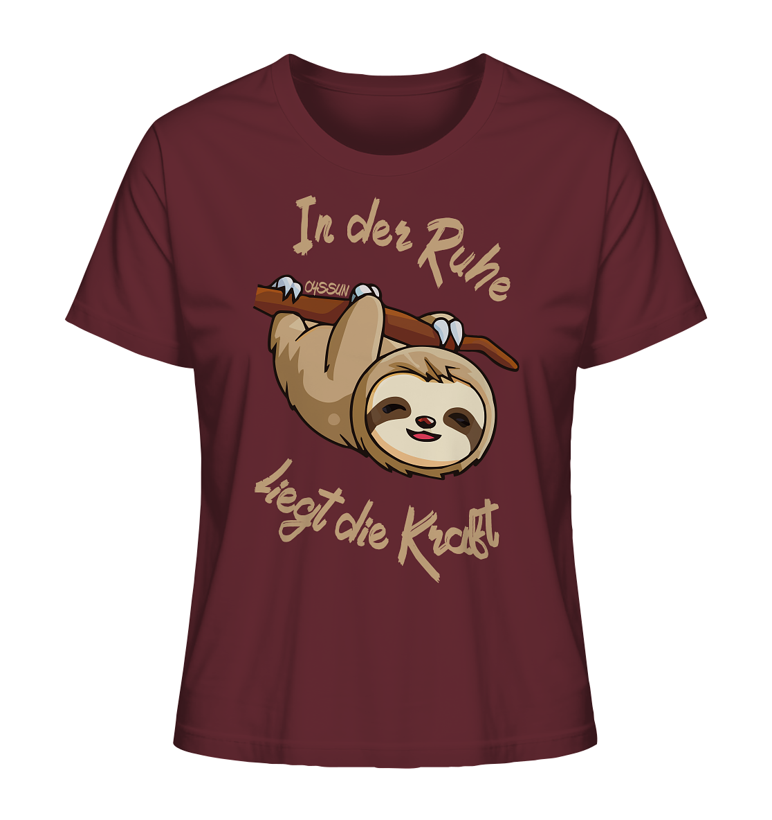 Sloth - There is strength in calmness - Ladies Organic Shirt 