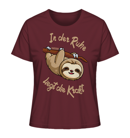 Sloth - There is strength in calmness - Ladies Organic Shirt 