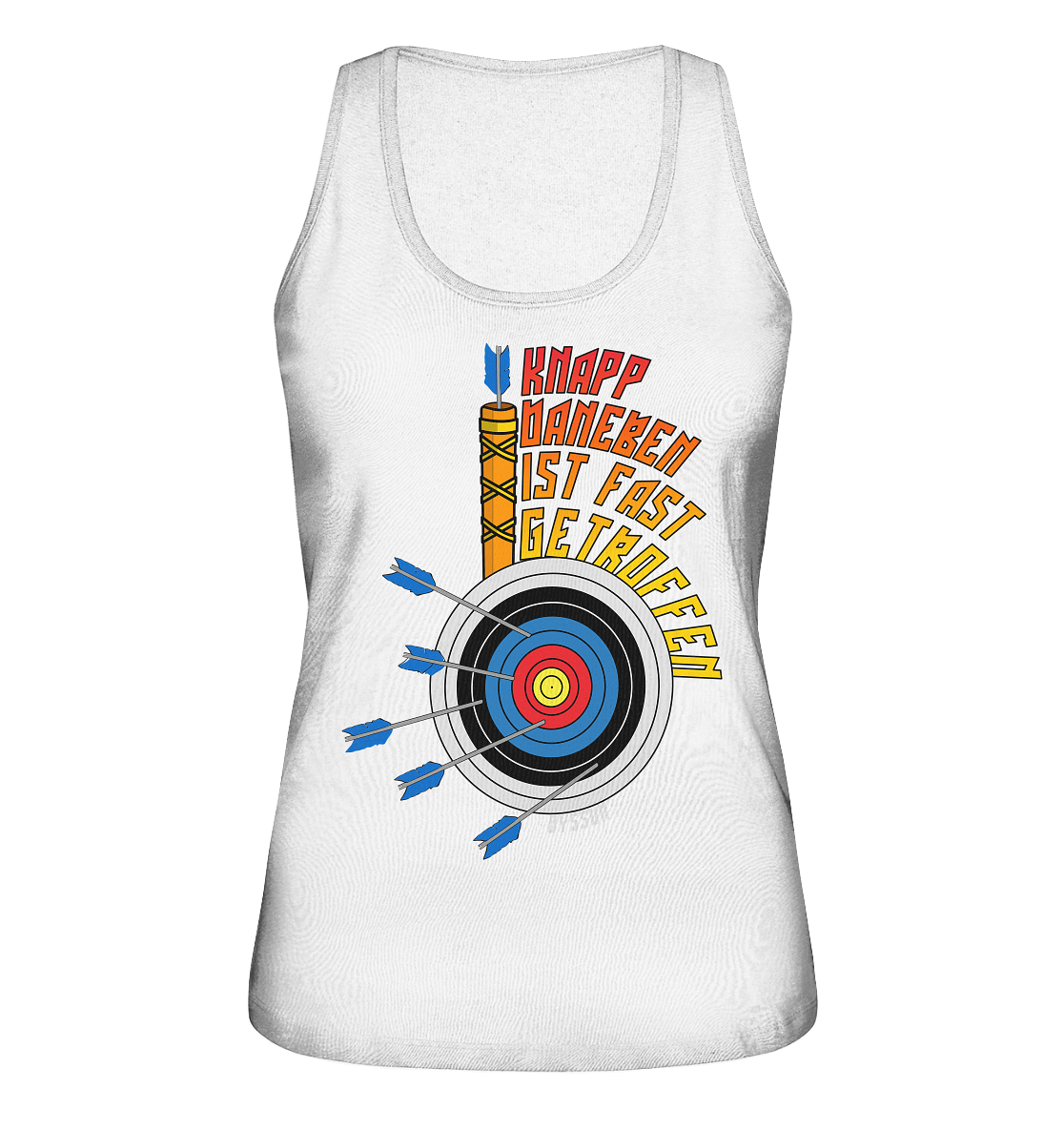 Archery - Close to missing - almost hit - Ladies Organic Tank-Top