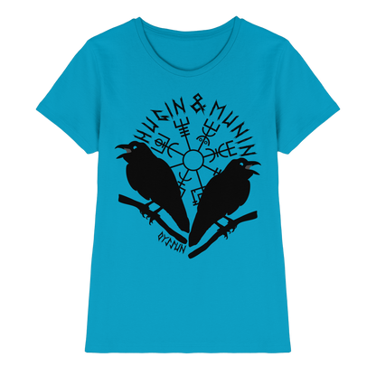 Hugin & Munin  - Ladies Premium Shirt - 12 Farben