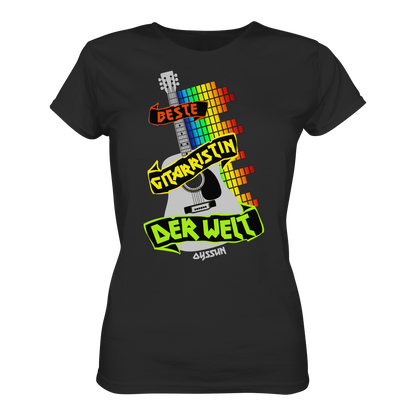 Die Beste Gitarristin der Welt - Ladies Premium Shirt