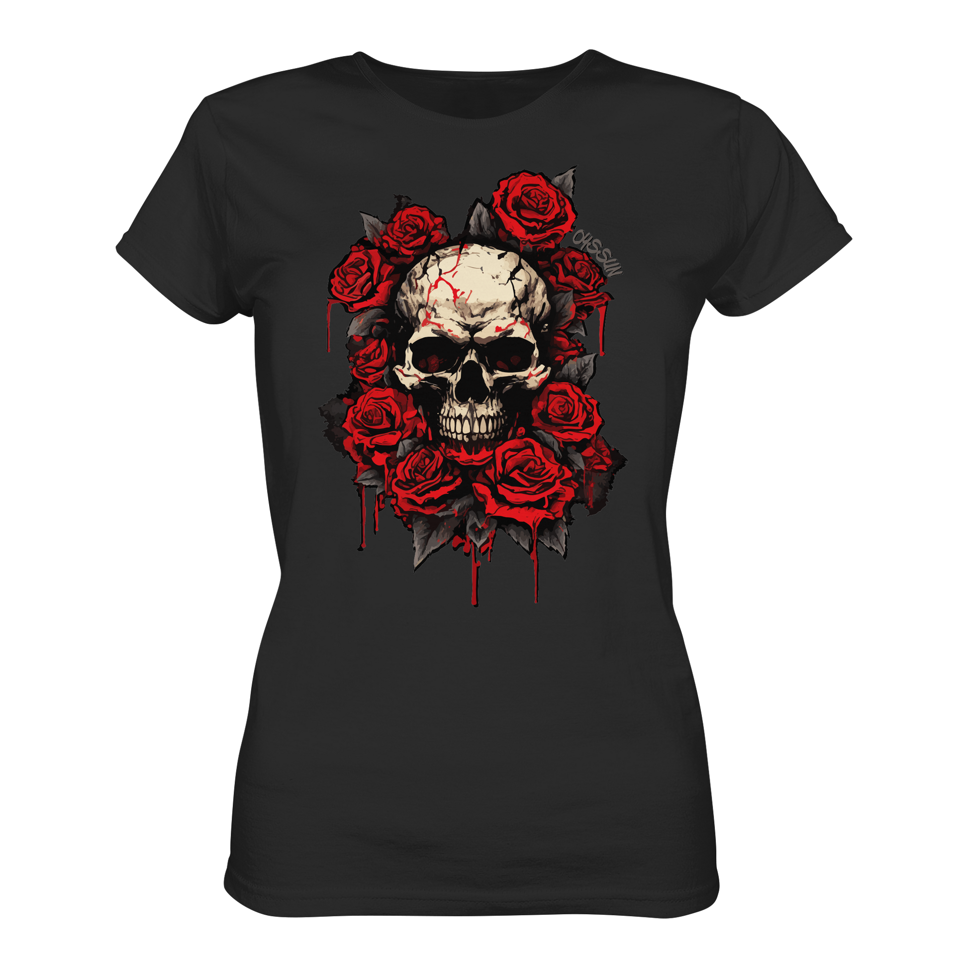 Totenkopf mit Rosen  - Ladies Premium Shirt - Oyssun