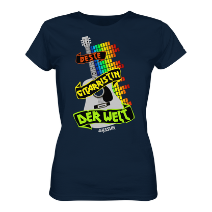 Die Beste Gitarristin der Welt - Ladies Premium Shirt