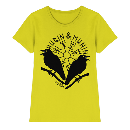 Hugin & Munin  - Ladies Premium Shirt - 12 Farben