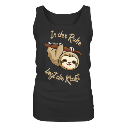 Faultier - In der Ruhe liegt die Kraft - Ladies Tank-Top - Oyssun