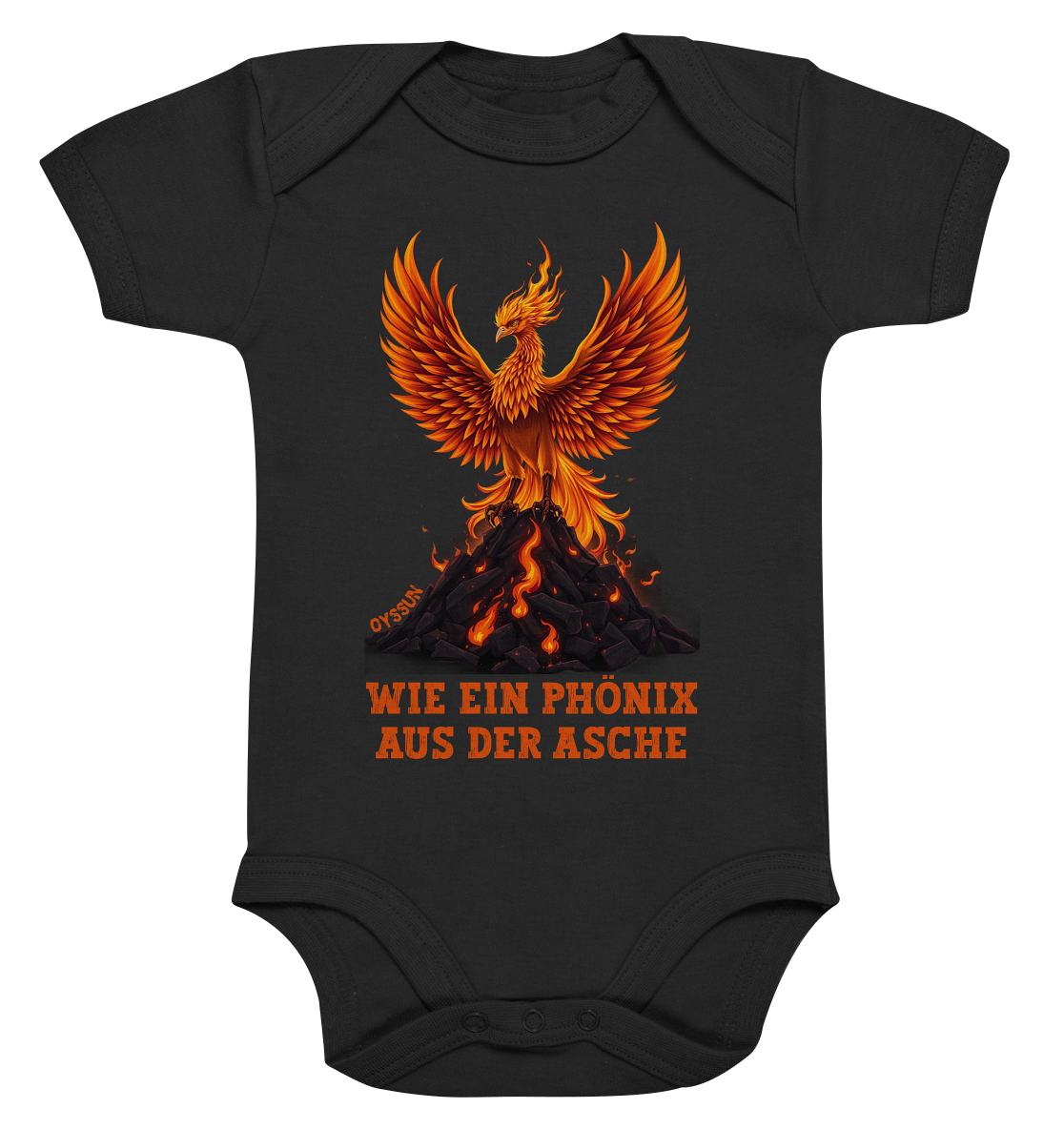 Phönix aus der Asche - Organic Baby Bodysuit