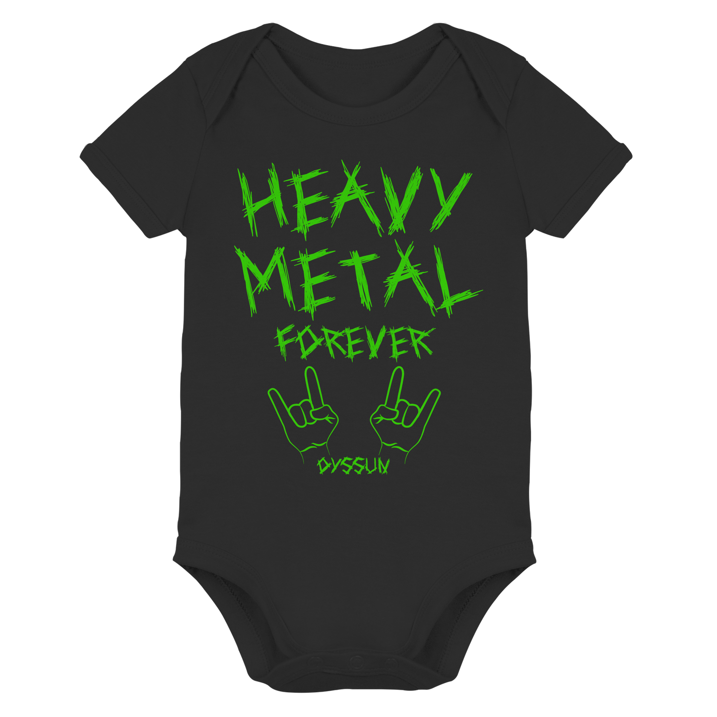 Heavy Metal Forever - Organic Baby Bodysuit - In 6 Designfarben
