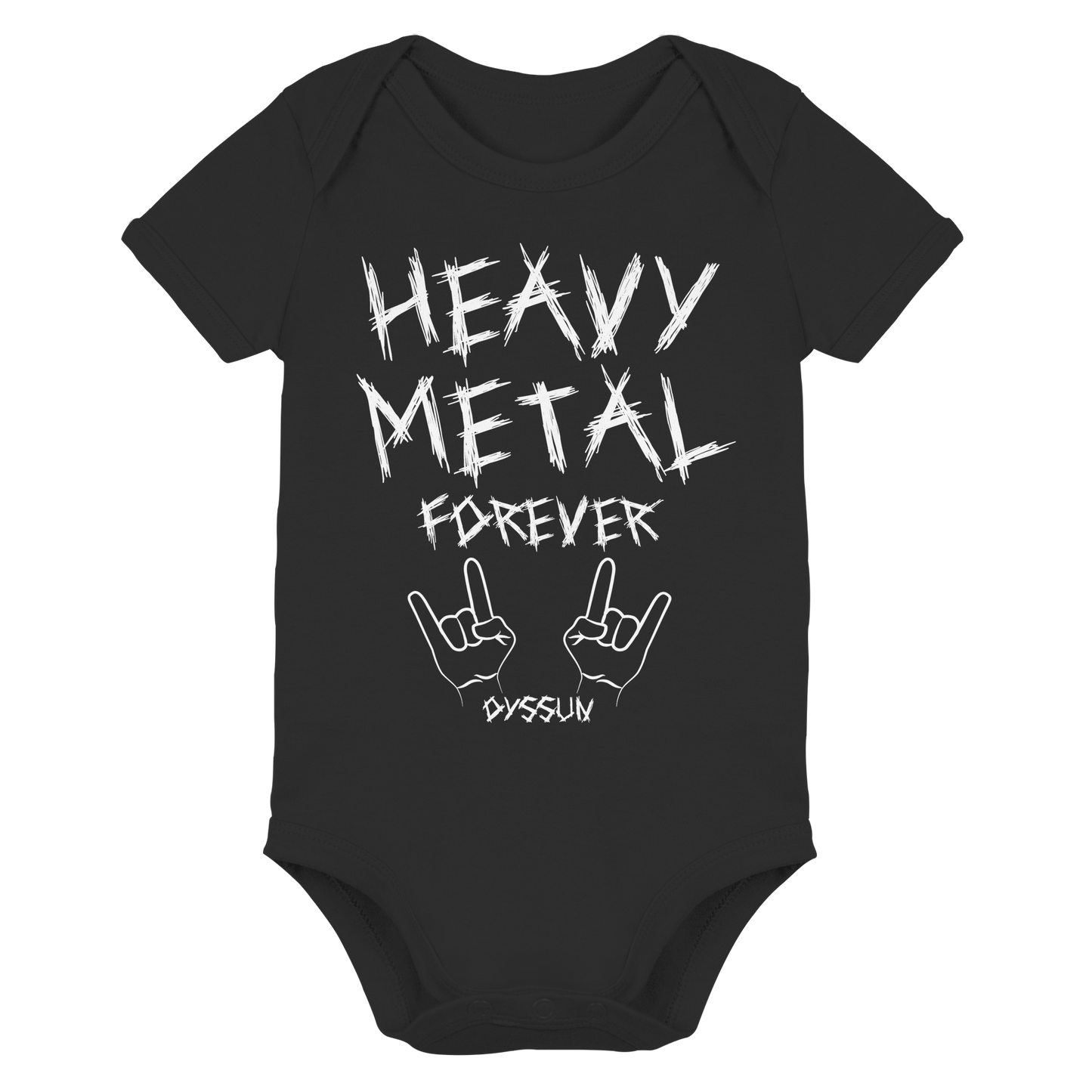 Heavy Metal Forever - Organic Baby Bodysuit - In 6 Designfarben