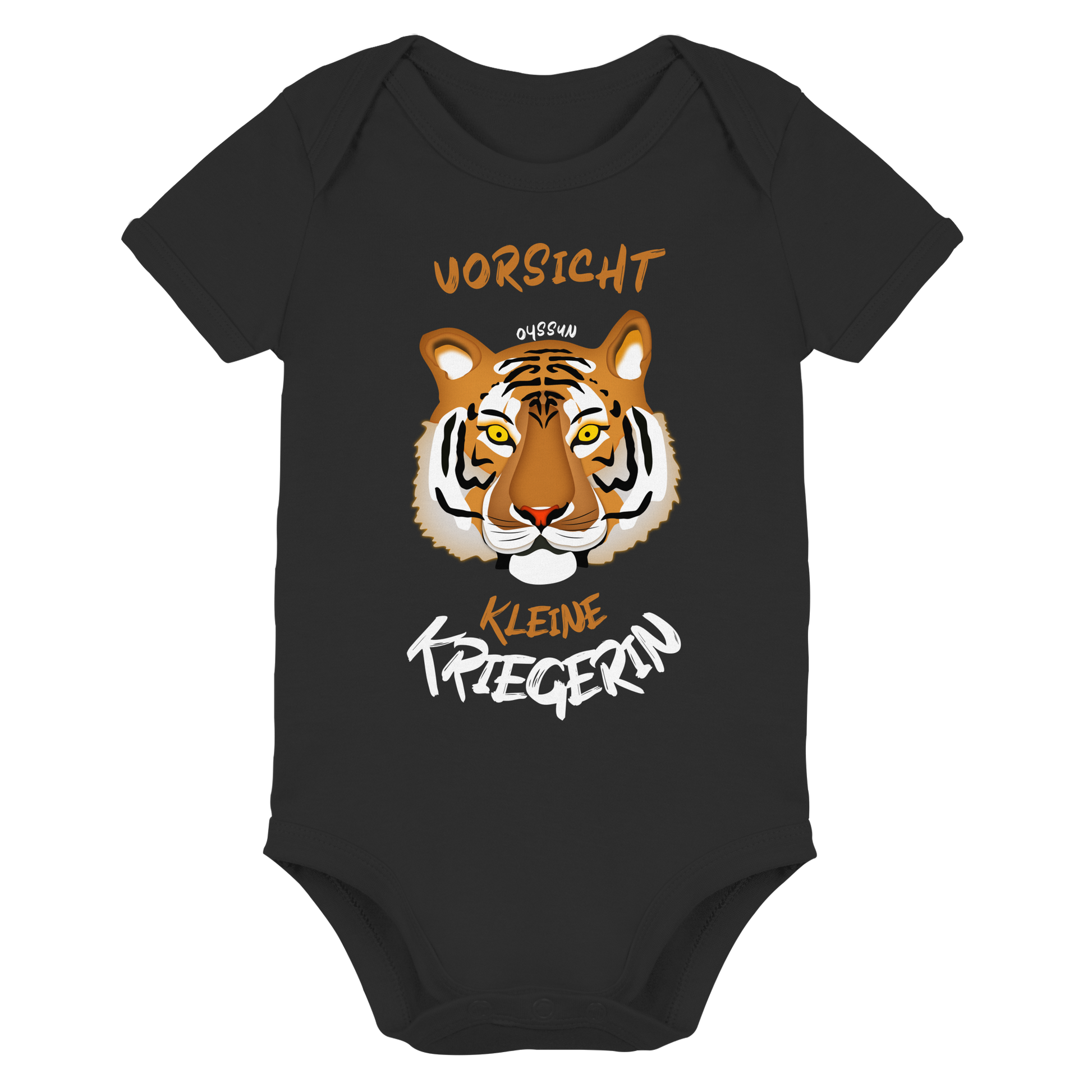 Vorsicht - Kleine Kriegerin - Organic Baby Bodysuit - Oyssun