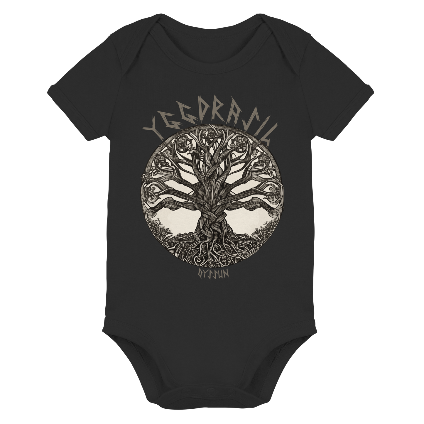 Yggdrasil - der Weltenbaum - Organic Baby Bodysuit