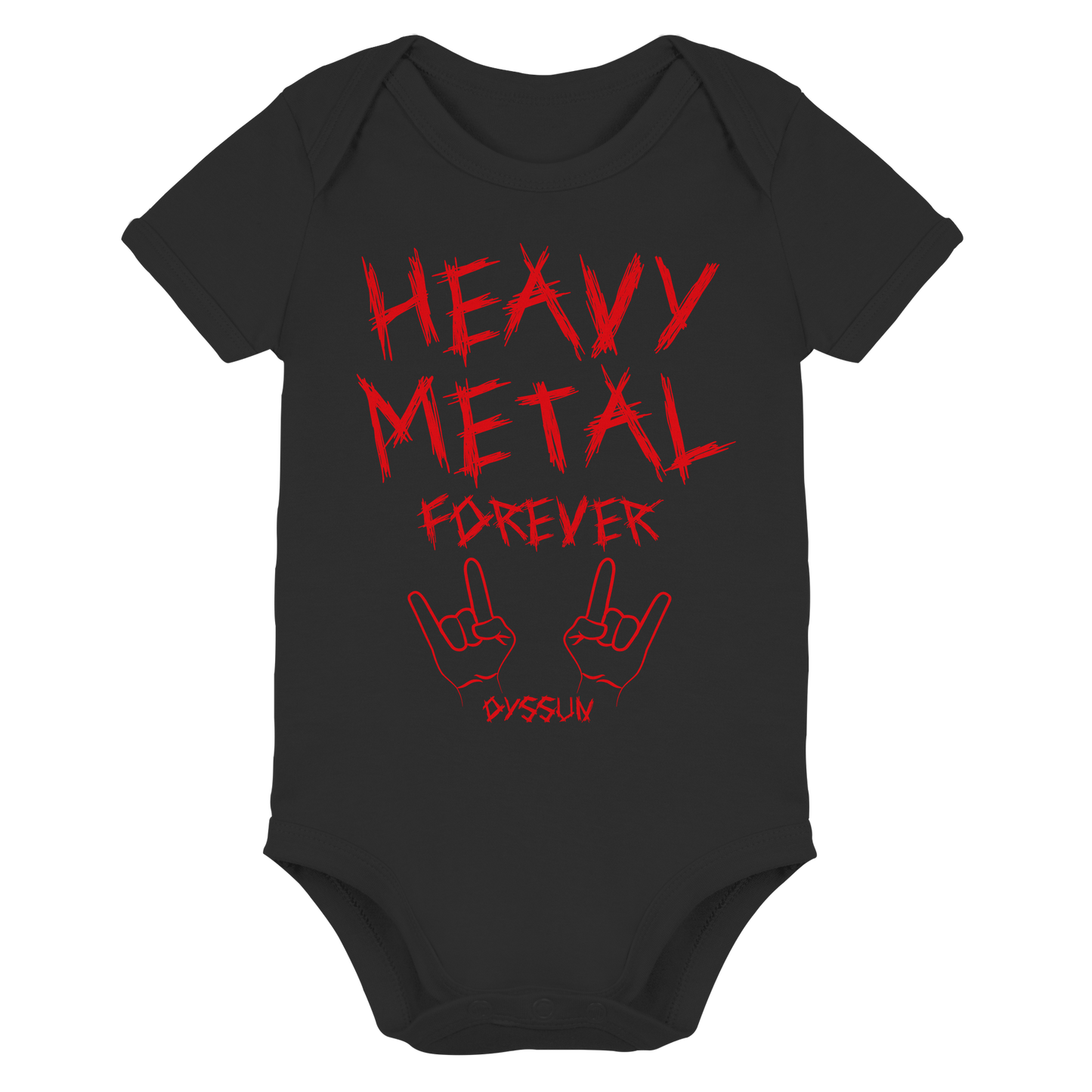 Heavy Metal Forever - Organic Baby Bodysuit - In 6 Designfarben
