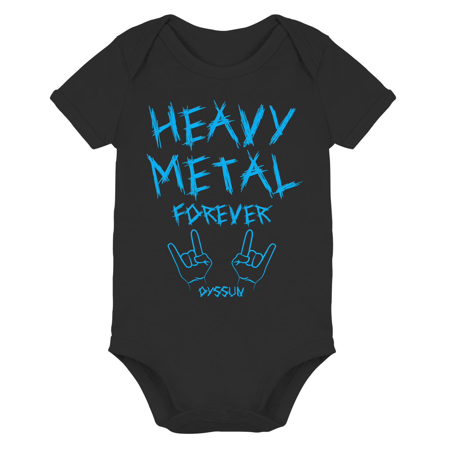 Heavy Metal Forever - Organic Baby Bodysuit - In 6 Designfarben