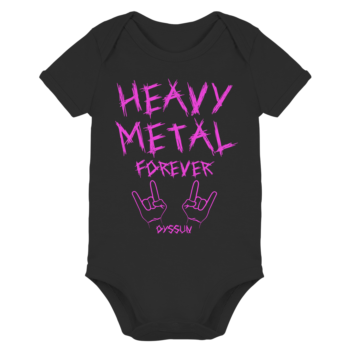 Heavy Metal Forever - Organic Baby Bodysuit - In 6 Designfarben