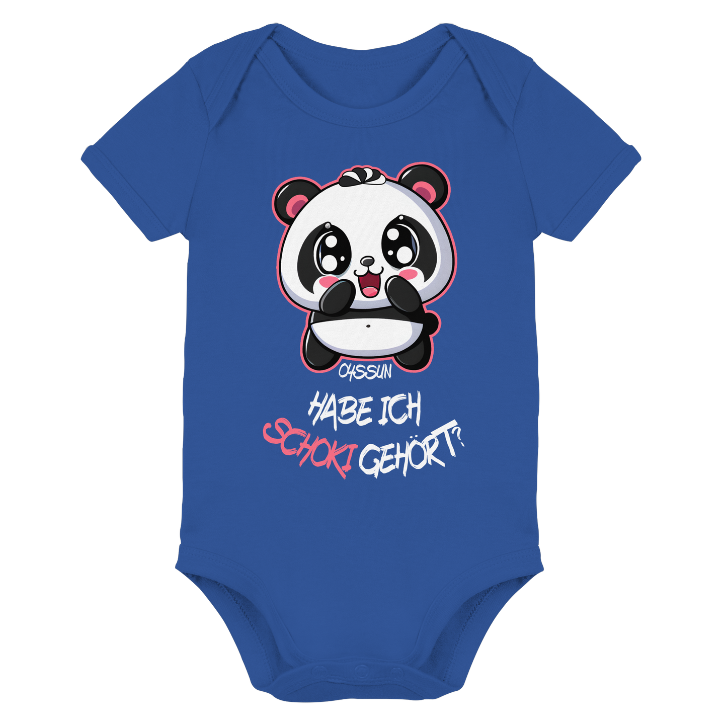 Schokipanda - Habe ich Schoki gehört?  - Organic Baby Bodysuit - Oyssun