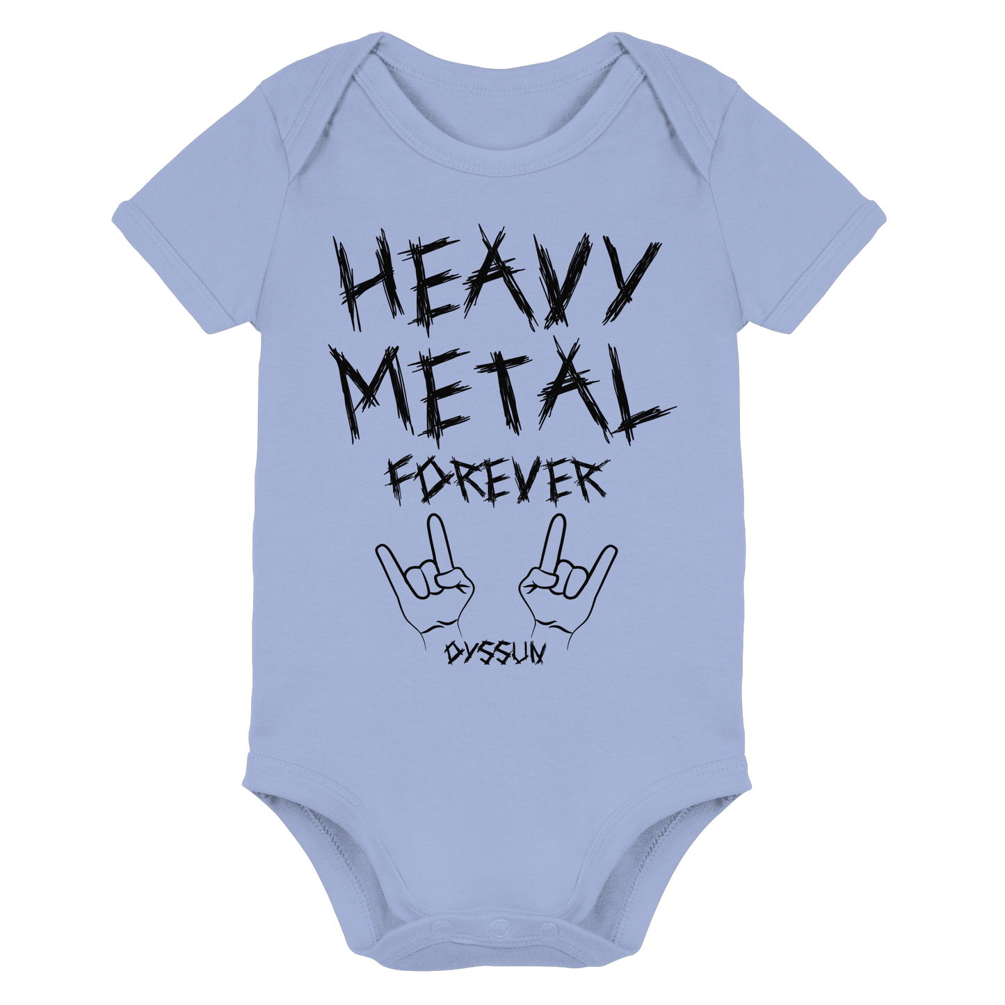 Heavy Metal Forever - Organic Baby Bodysuit - In 6 Designfarben