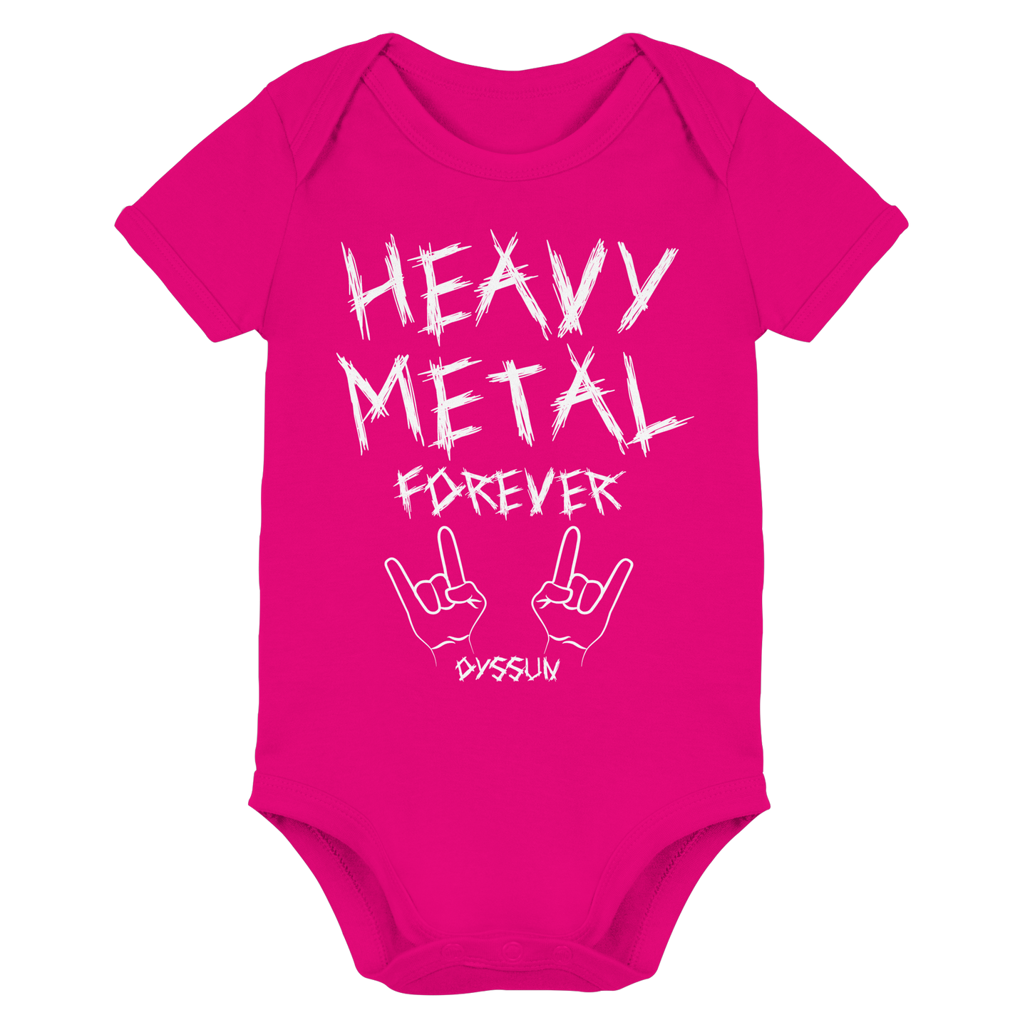 Heavy Metal Forever - Organic Baby Bodysuit - In 6 Designfarben