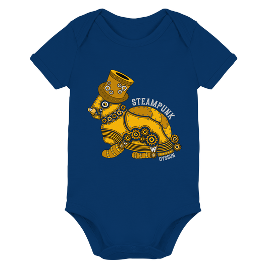 Steampunk Hase  - Organic Baby Bodysuit - Oyssun
