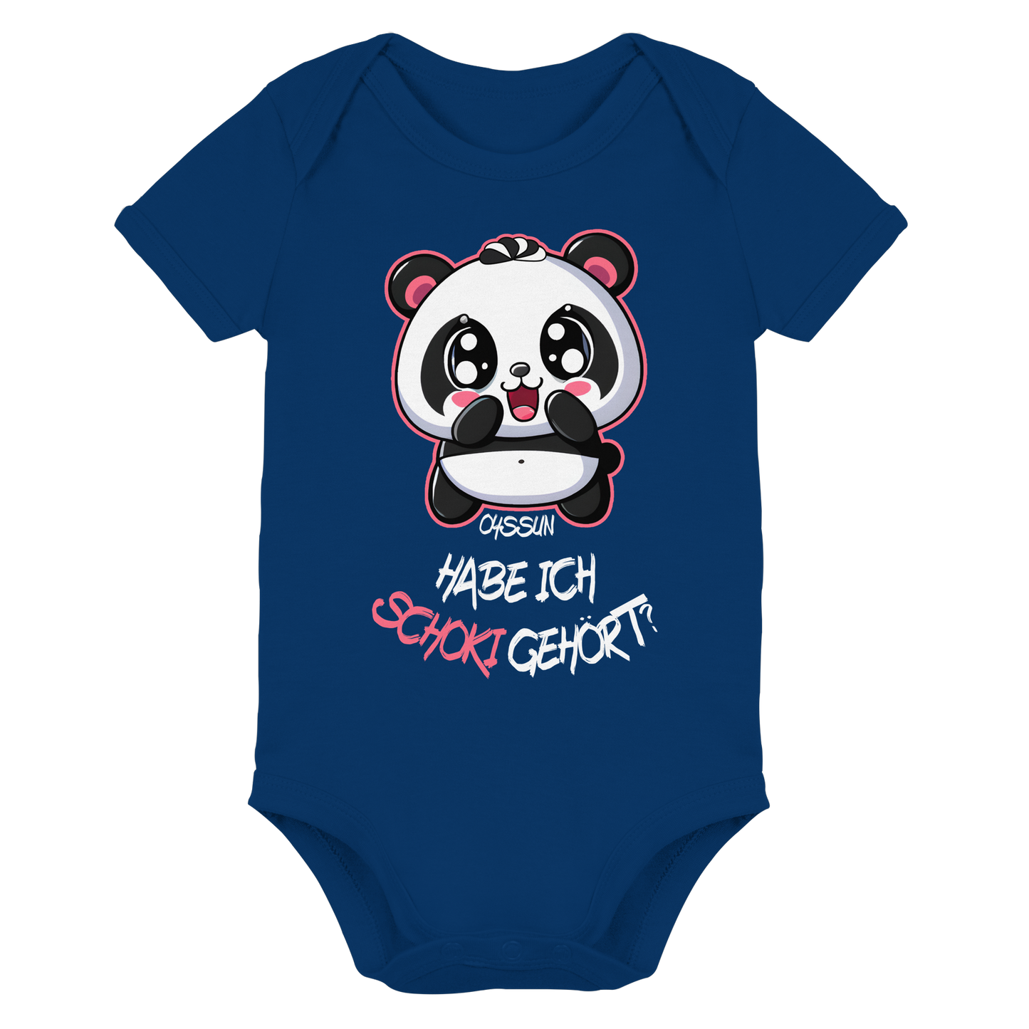Schokipanda - Habe ich Schoki gehört?  - Organic Baby Bodysuit - Oyssun