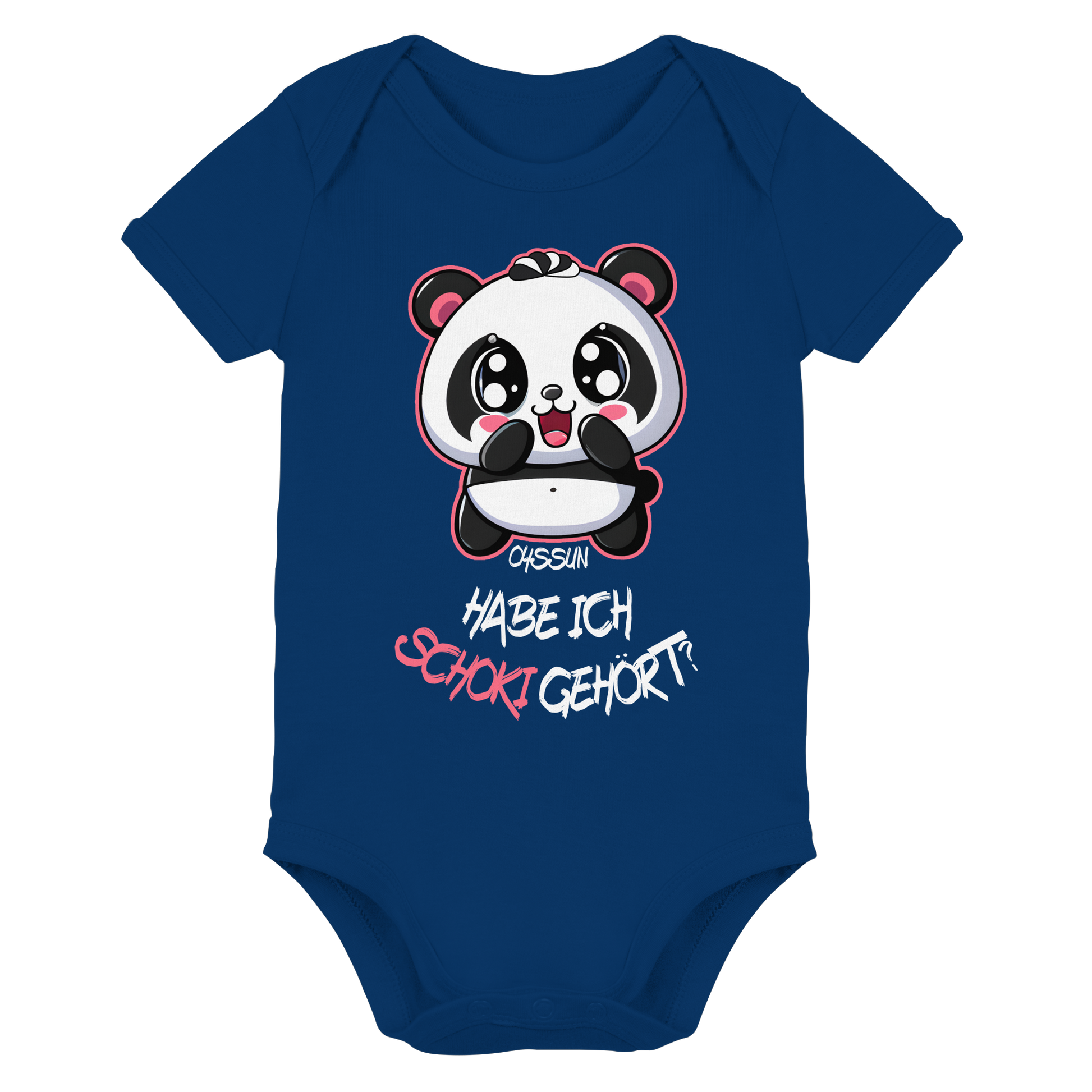 Schokipanda - Habe ich Schoki gehört?  - Organic Baby Bodysuit - Oyssun