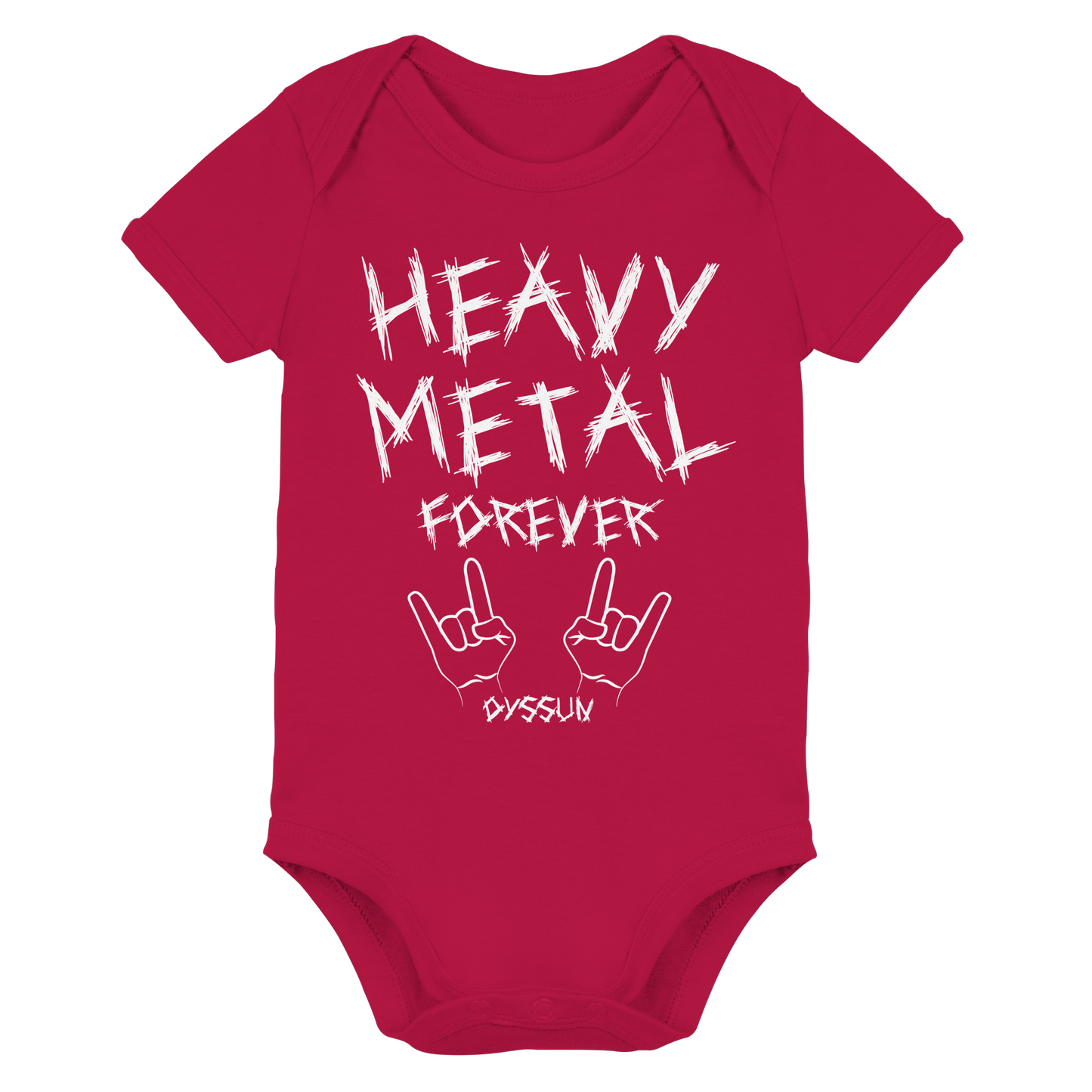 Heavy Metal Forever - Organic Baby Bodysuit - In 6 Designfarben