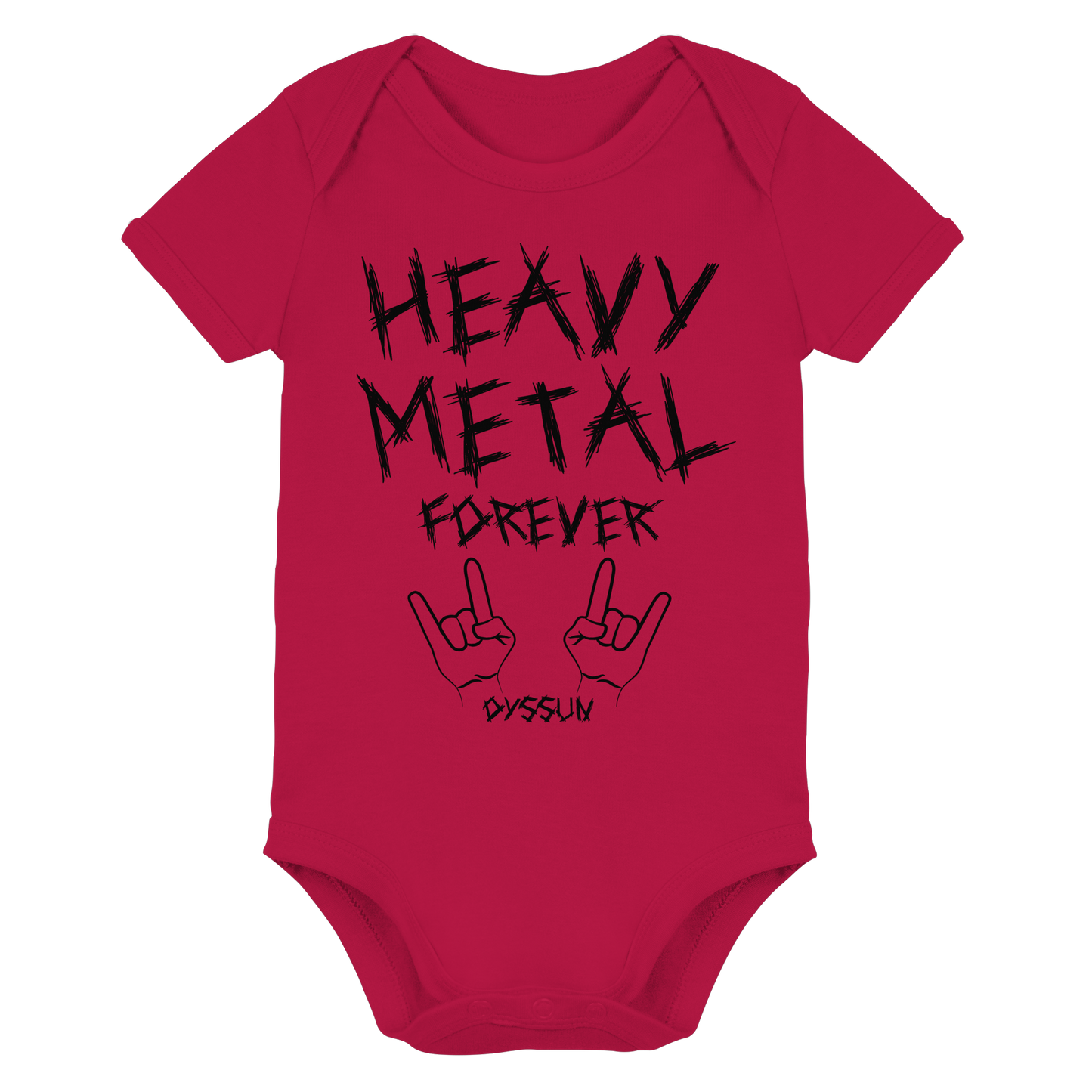 Heavy Metal Forever - Organic Baby Bodysuit - In 6 Designfarben