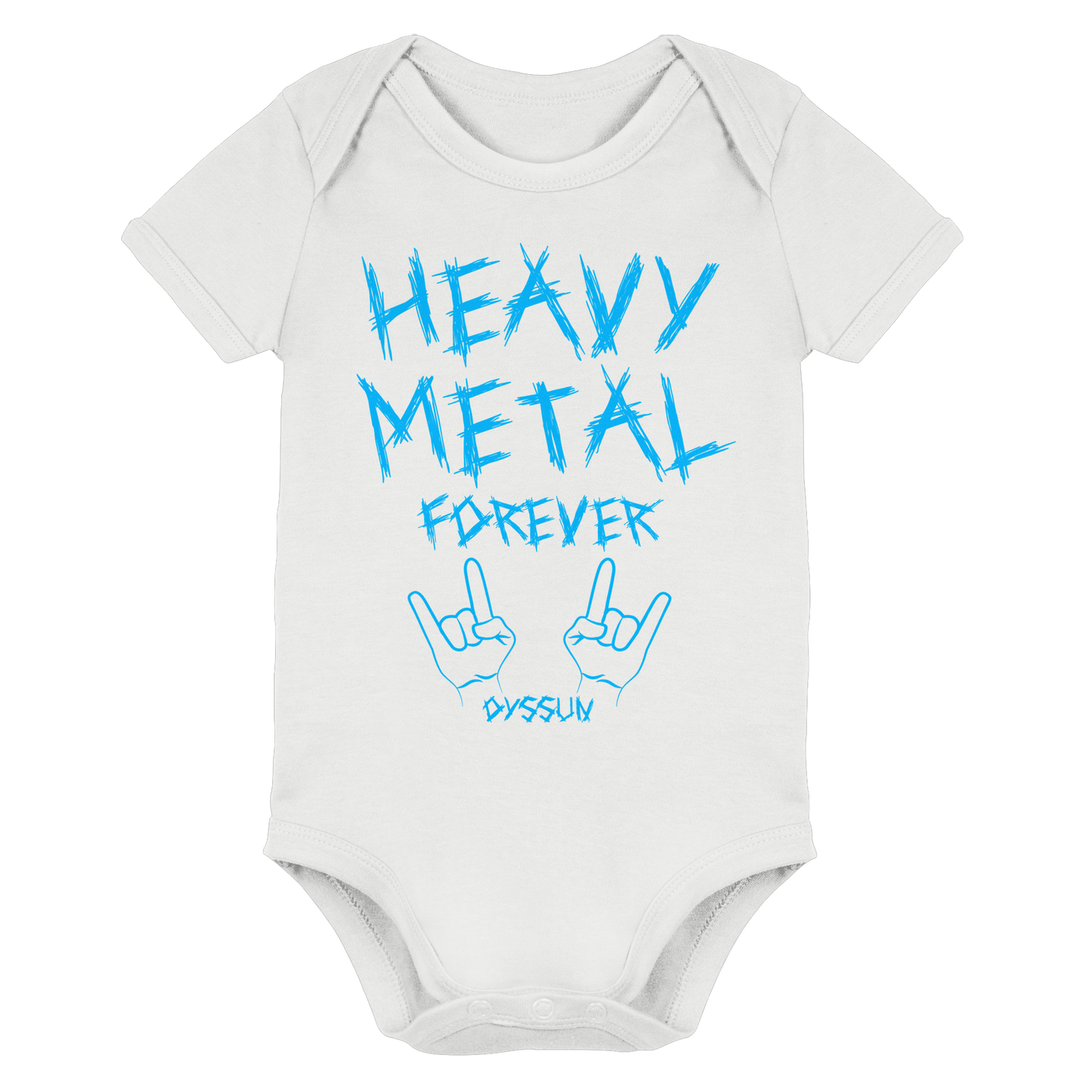 Heavy Metal Forever - Organic Baby Bodysuit - In 6 Designfarben