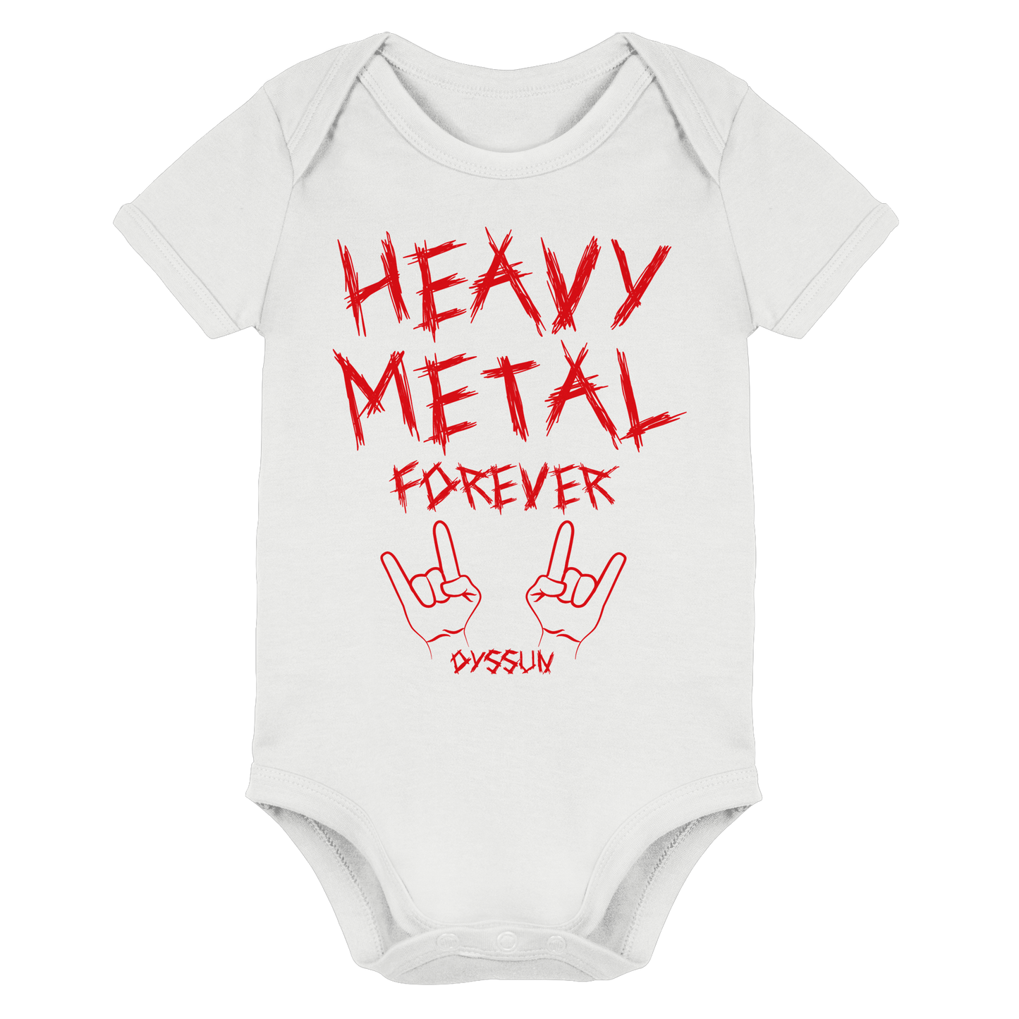 Heavy Metal Forever - Organic Baby Bodysuit - In 6 Designfarben