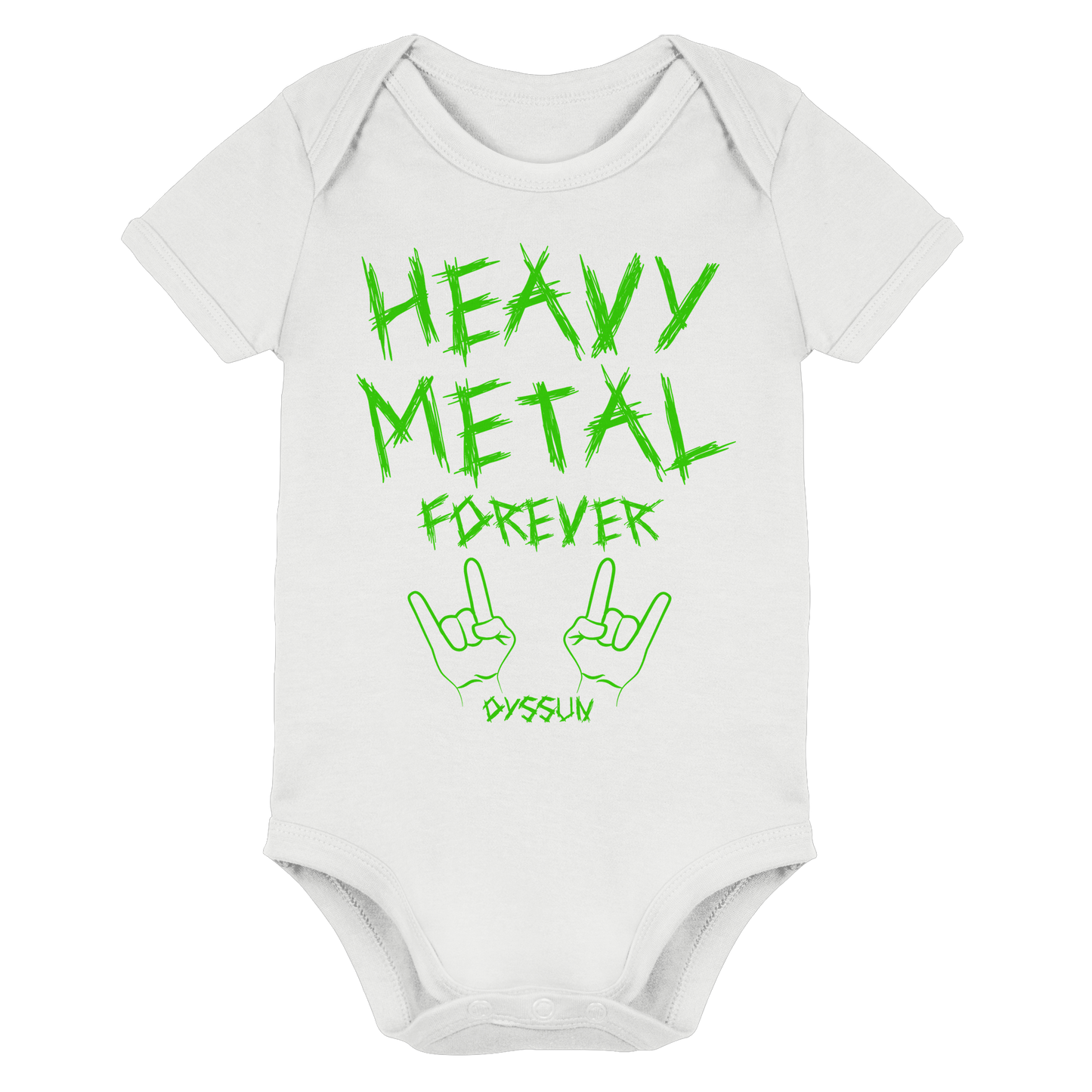 Heavy Metal Forever - Organic Baby Bodysuit - In 6 Designfarben