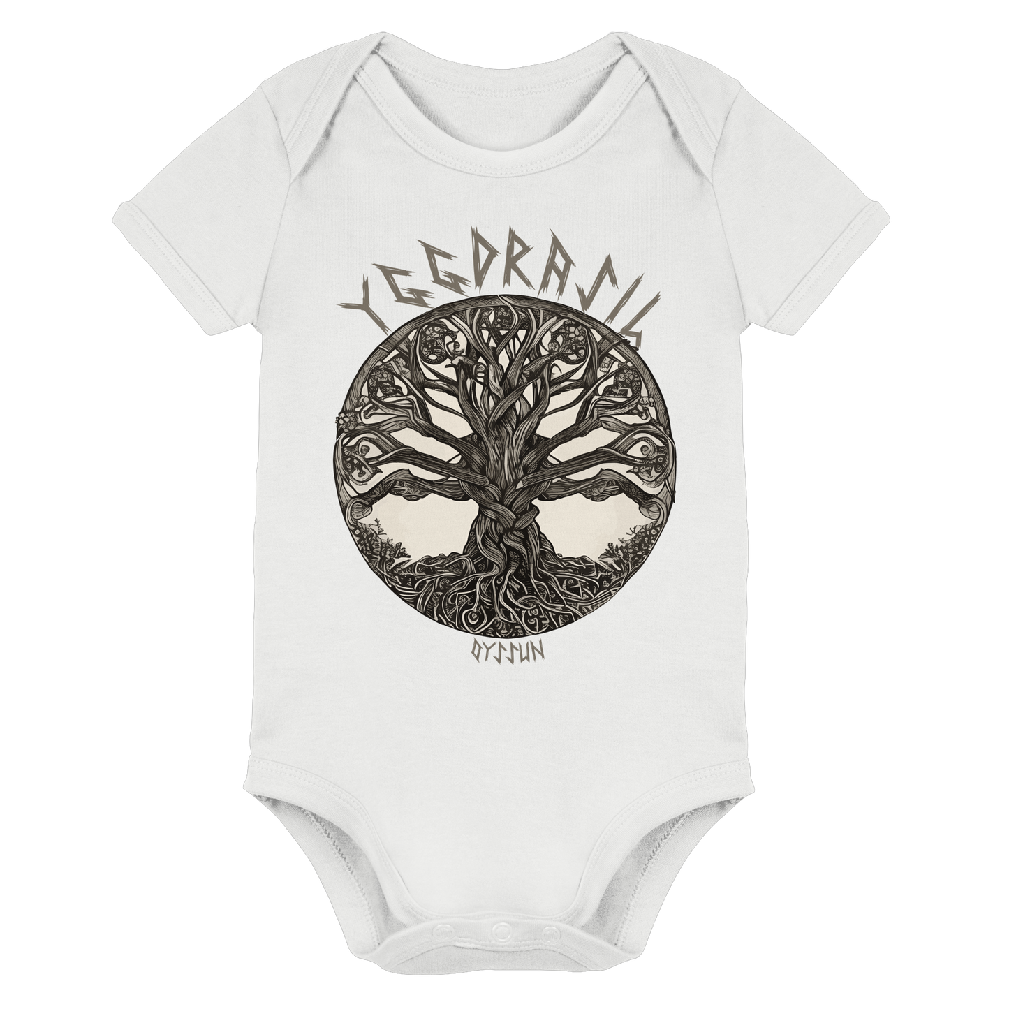 Yggdrasil - der Weltenbaum - Organic Baby Bodysuit