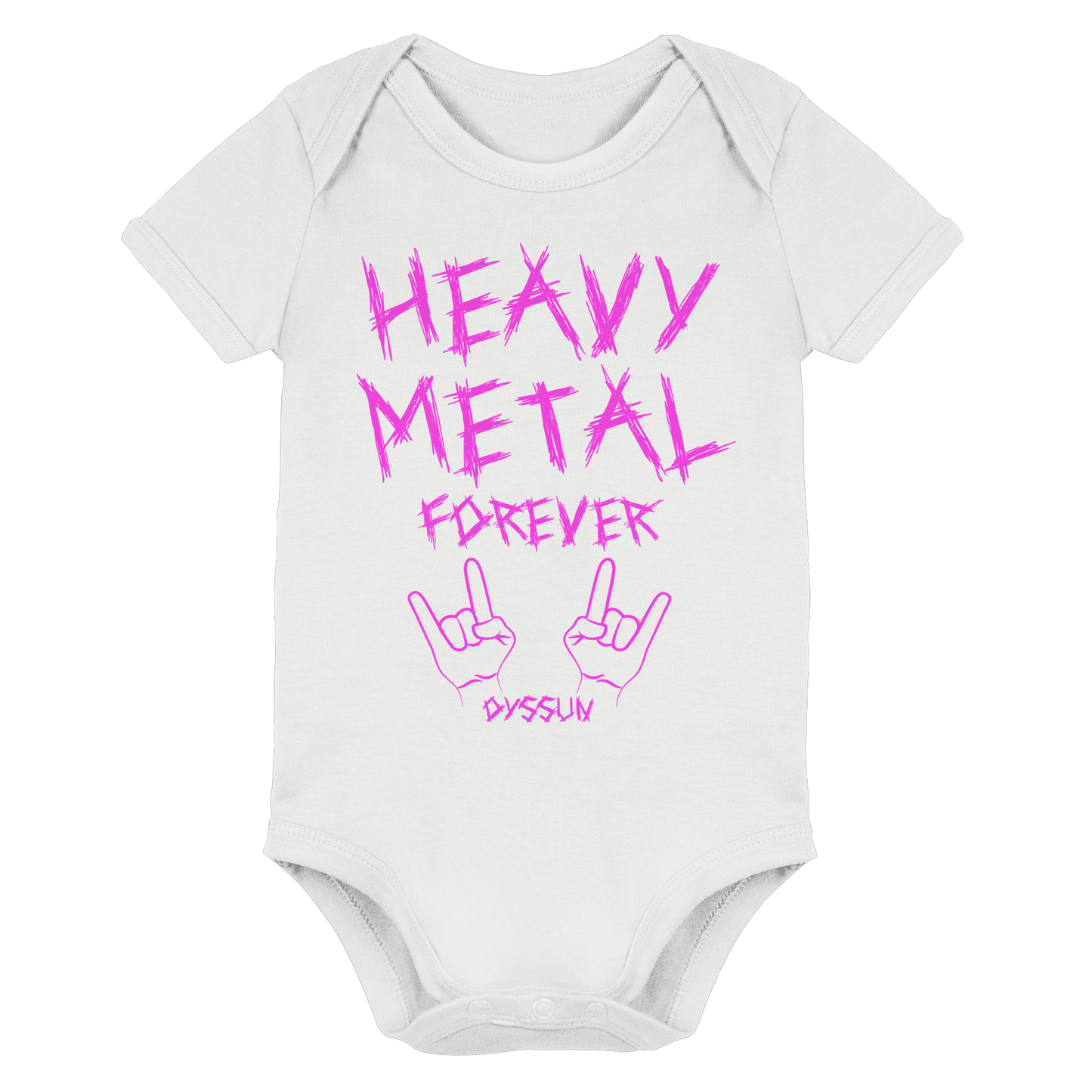 Heavy Metal Forever - Organic Baby Bodysuit - In 6 Designfarben