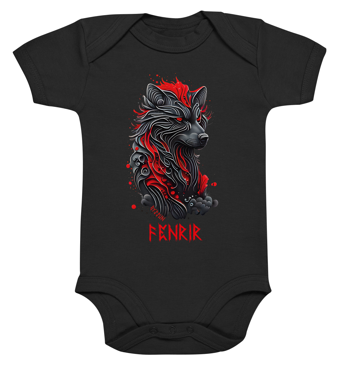 Fenrir - Fenriswolf - Organic Baby Bodysuite