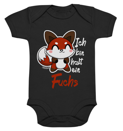 Ich bin halt ein Fuchs - Organic Baby Bodysuite