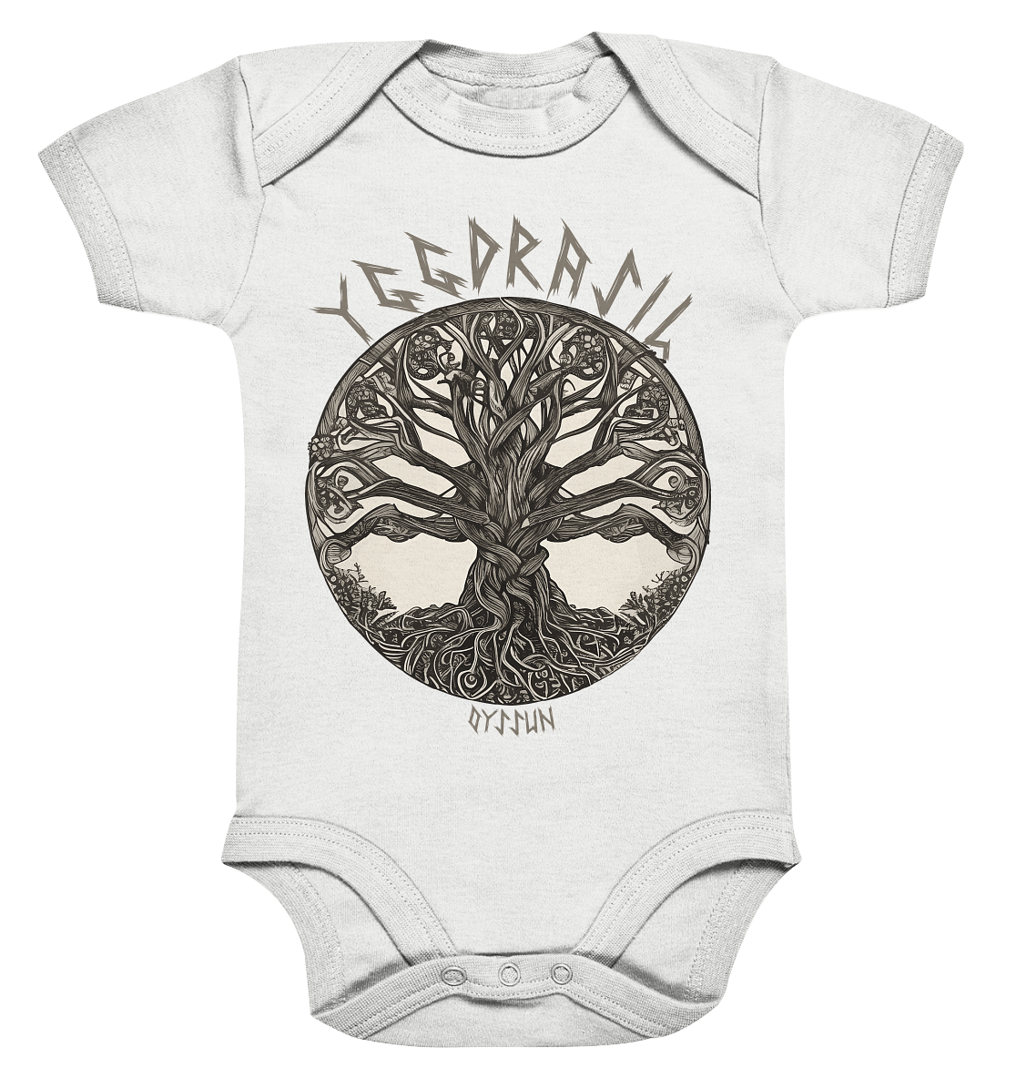 Yggdrasil - der Weltenbaum - Organic Baby Bodysuite