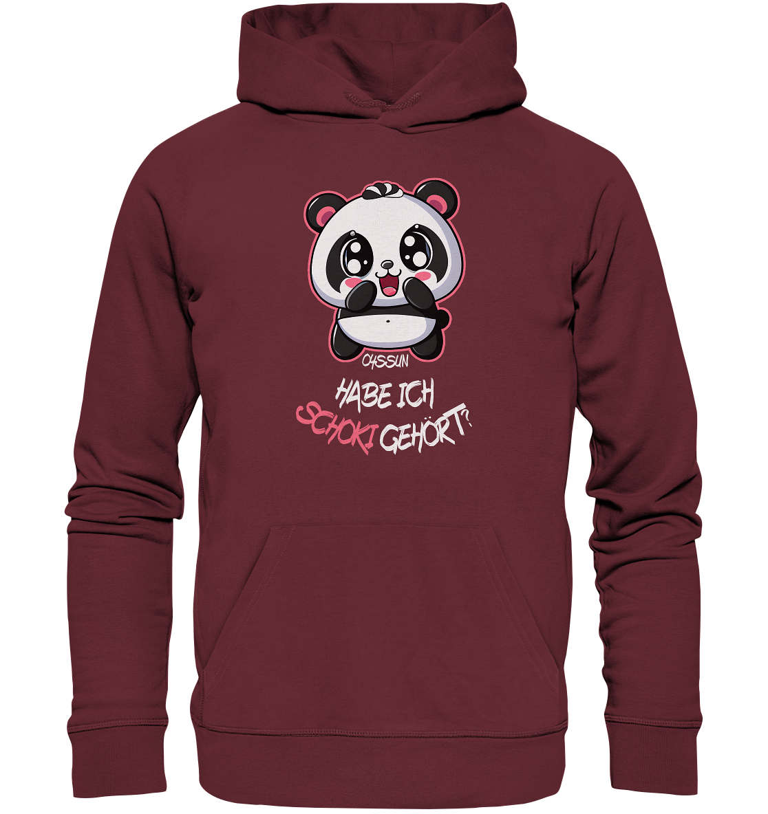 Schokipanda - Did I hear chocolate? - Organic Basic Hoodie