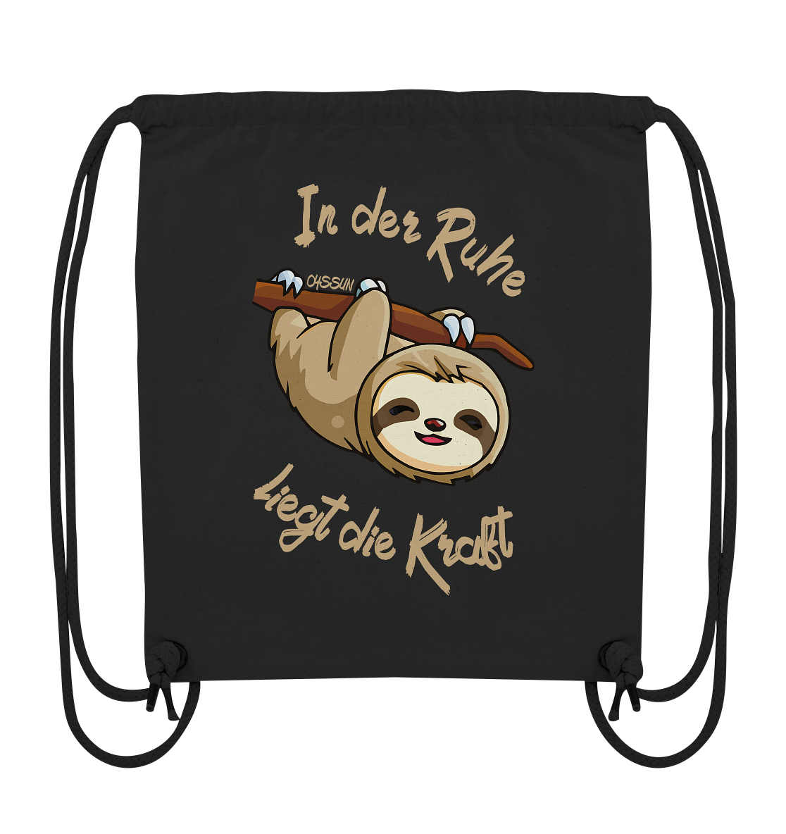 Sloth - There is strength in calmness - Organic Gym-Bag 