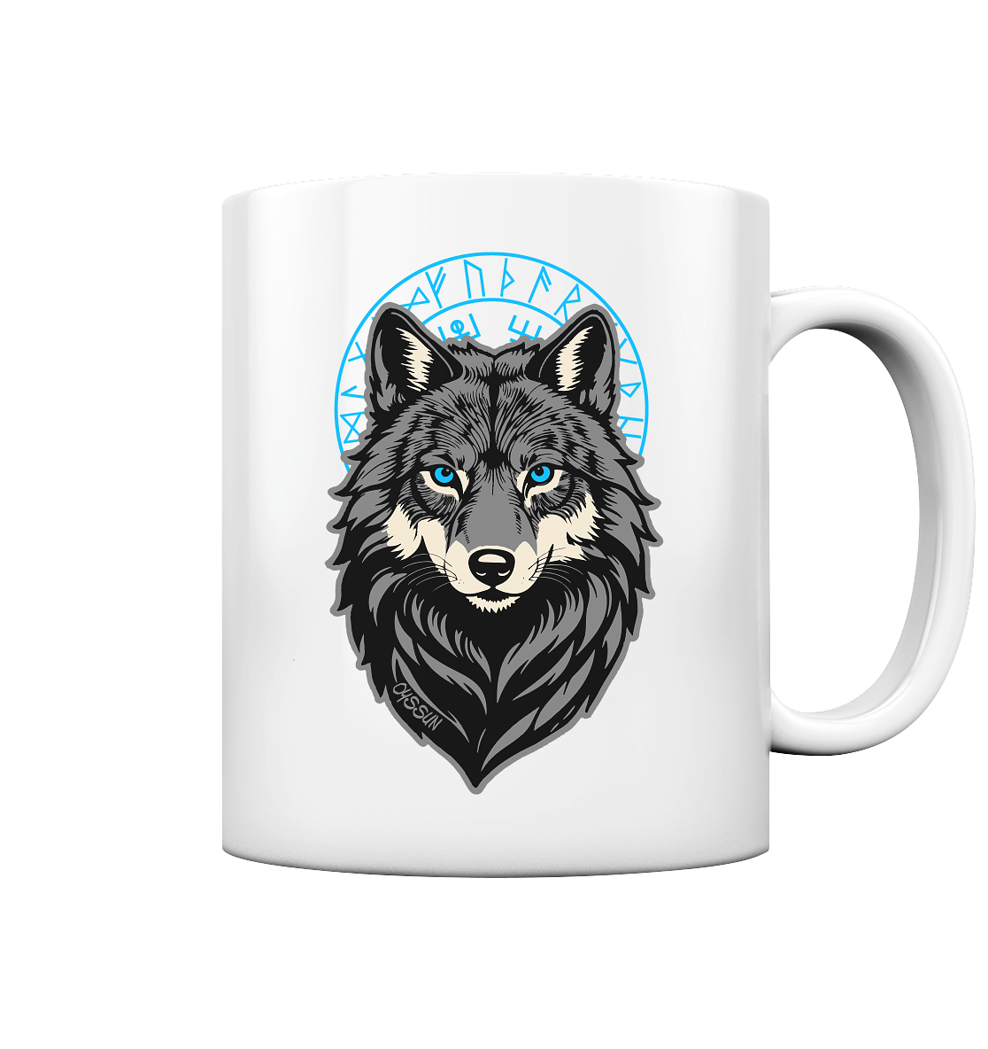 Wolf Odins - Tasse einfarbig